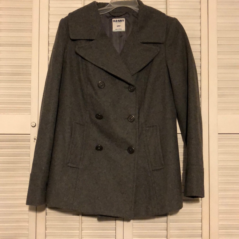 Old Navy gray pea coat